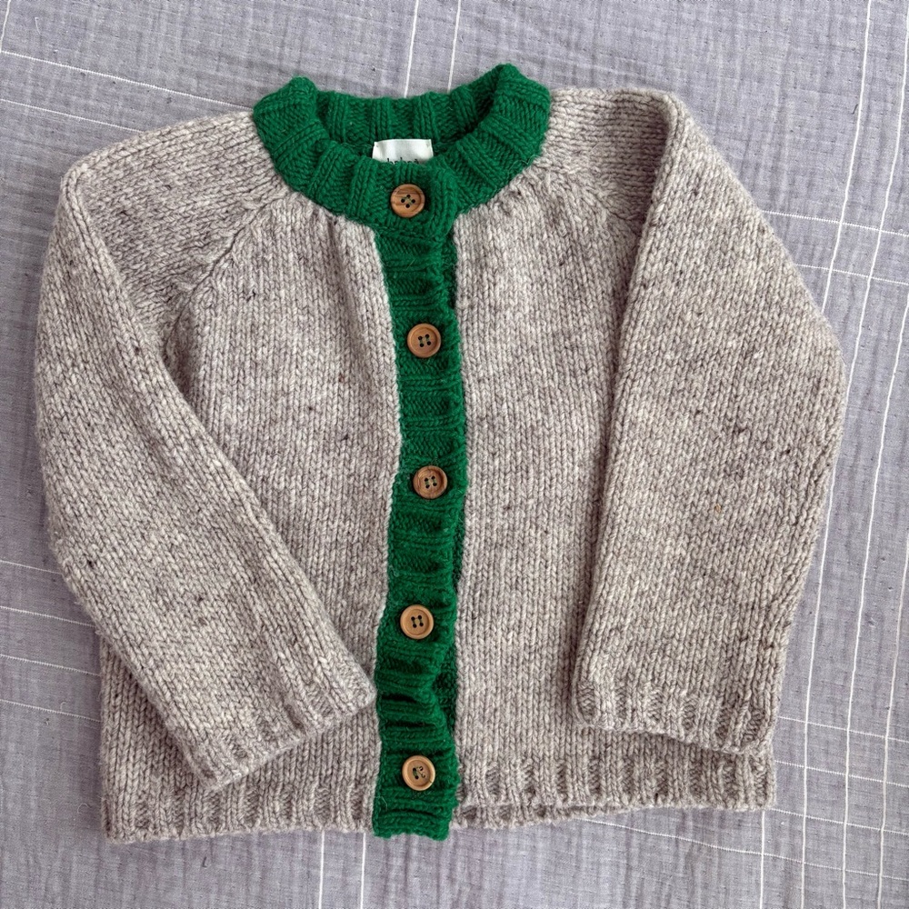 babaa Wool Cardigan - 4Y